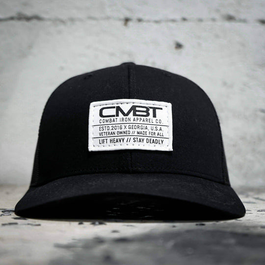 Branded CMBT White Labeled Snapback Hat - One Revolver Surfboards