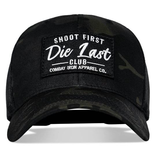 Shoot First. Die Last. Club Patch Snapback - One Revolver Surfboards