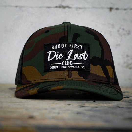 Shoot First. Die Last. Club Patch Snapback - One Revolver Surfboards