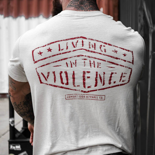 LIVING IN THE VIOLENCE MEN’S T-SHIRT - One Revolver Surfboards