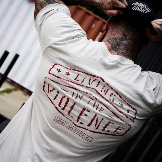 LIVING IN THE VIOLENCE MEN’S T-SHIRT - One Revolver Surfboards