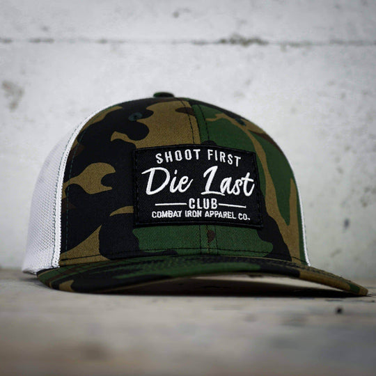 Shoot First. Die Last. Club Patch Snapback - One Revolver Surfboards