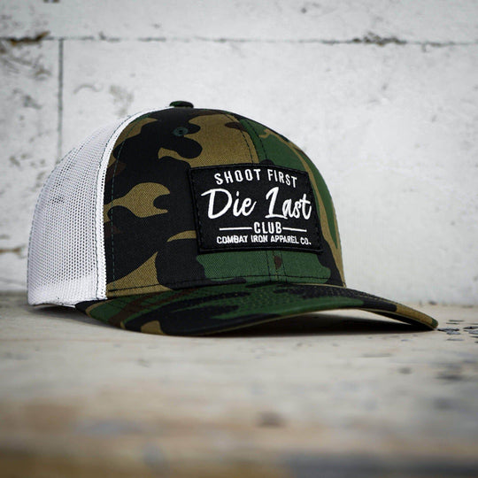 Shoot First. Die Last. Club Patch Snapback - One Revolver Surfboards