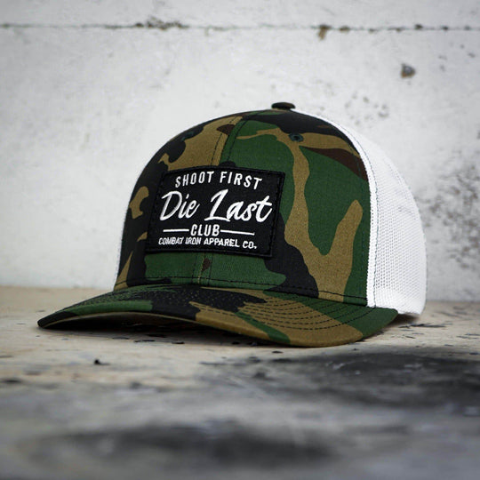 Shoot First. Die Last. Club Patch Snapback - One Revolver Surfboards