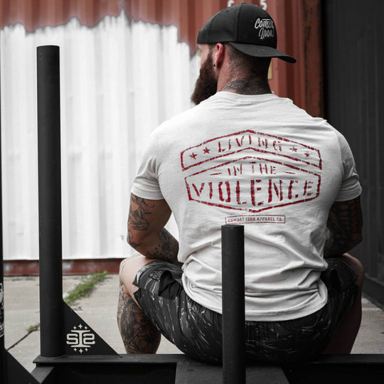 LIVING IN THE VIOLENCE MEN’S T-SHIRT - One Revolver Surfboards