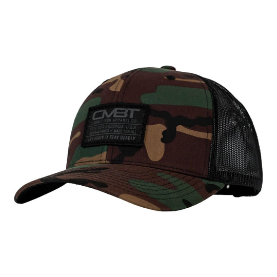Branded CMBT Subdued Labeled Snapback Hat - One Revolver Surfboards