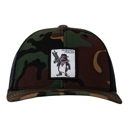 Patriotic Penguin Patch Snapback Hat - One Revolver Surfboards
