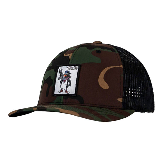 Patriotic Penguin Patch Snapback Hat - One Revolver Surfboards