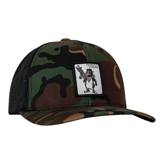 Patriotic Penguin Patch Snapback Hat - One Revolver Surfboards
