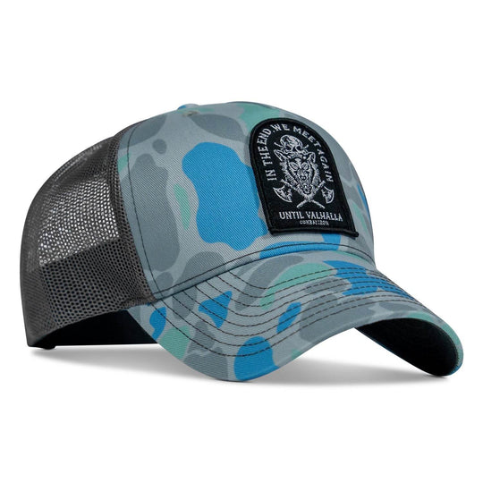In The End, We Meet Again - Until Valhalla Patch Snapback Hat - One Revolver Surfboards