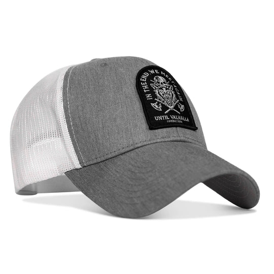 In The End, We Meet Again - Until Valhalla Patch Snapback Hat - One Revolver Surfboards