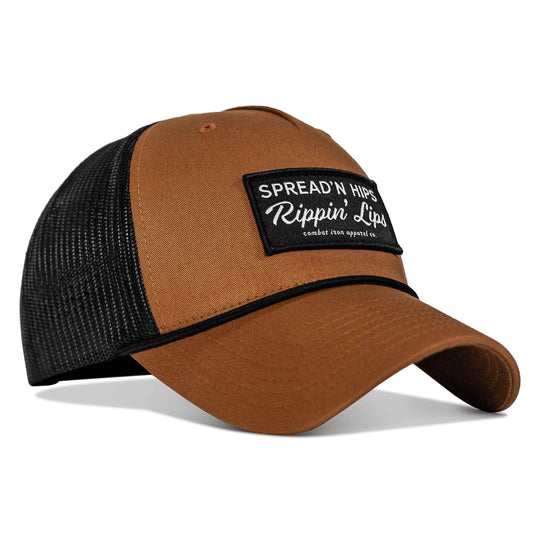 Spreadin' Hips Rippin' Lips Patch Rope Snapback - One Revolver Surfboards