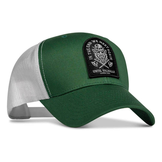 In The End, We Meet Again - Until Valhalla Patch Snapback Hat - One Revolver Surfboards