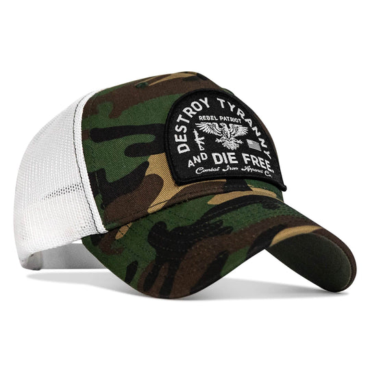 Destroy Tyranny and Die Free Patch Snapback - One Revolver Surfboards