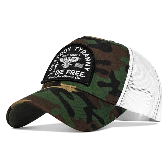 Destroy Tyranny and Die Free Patch Snapback - One Revolver Surfboards