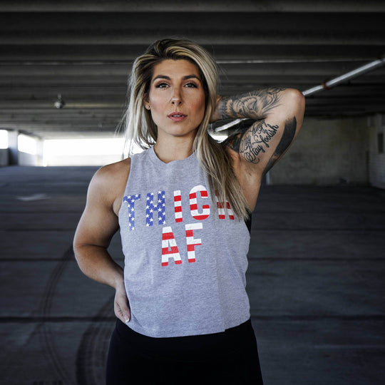 Thick AF USA Edition Crop Top - One Revolver Surfboards