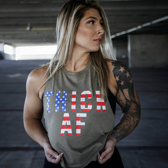 Thick AF USA Edition Crop Top - One Revolver Surfboards
