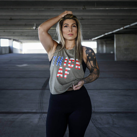 Thick AF USA Edition Crop Top - One Revolver Surfboards
