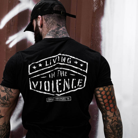 LIVING IN THE VIOLENCE MEN’S T-SHIRT - One Revolver Surfboards