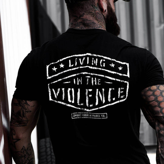 LIVING IN THE VIOLENCE MEN’S T-SHIRT - One Revolver Surfboards