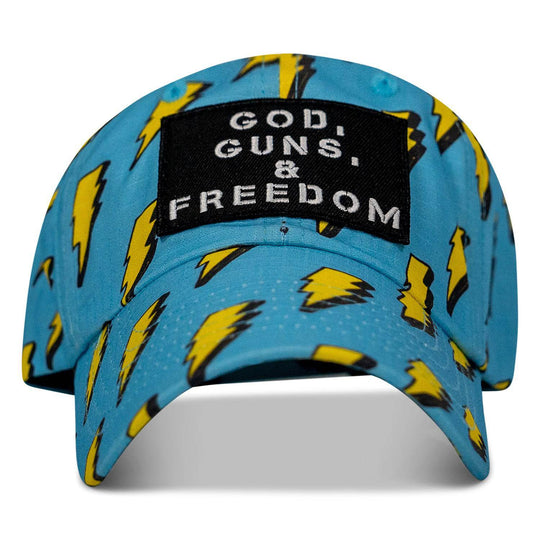 Ripstop God, Guns and Freedom Lifestyle Patch Low Profile Hat - One Revolver Surfboards