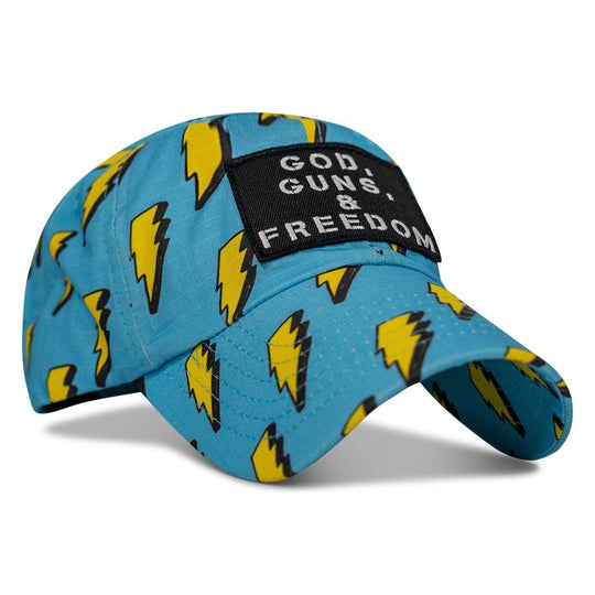 Ripstop God, Guns and Freedom Lifestyle Patch Low Profile Hat - One Revolver Surfboards