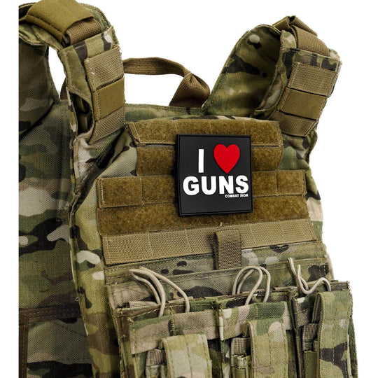 I LOVE GUNS 3D PVC PATCH - One Revolver Surfboards