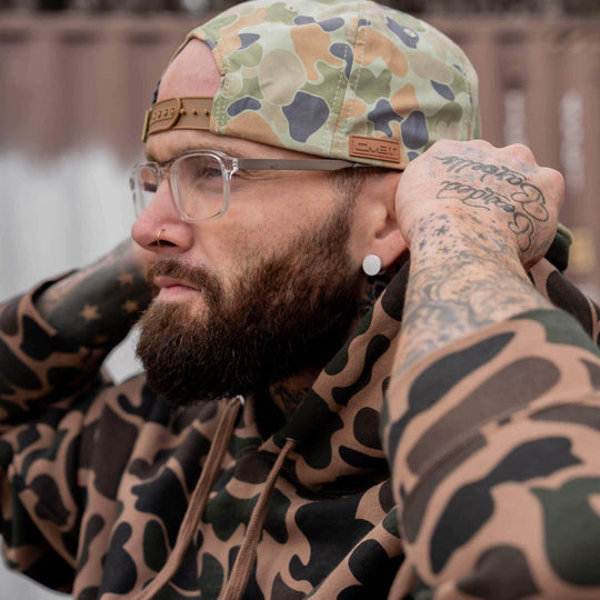 American Flag Leather Patch Crushable Rope Snapback Hat - One Revolver Surfboards