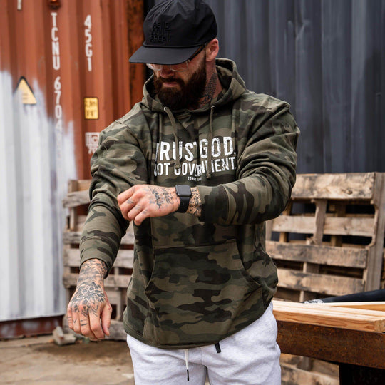 Trust God. Not Government. Men's Hoodie - One Revolver Surfboards