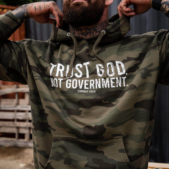 Trust God. Not Government. Men's Hoodie - One Revolver Surfboards