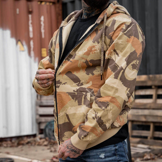 Men's Fleece Lined Zip Up Hoodie | V1