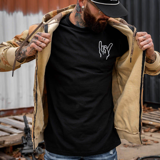 Men's Fleece Lined Zip Up Hoodie | V1