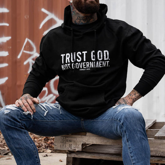 Trust God. Not Government. Men's Hoodie - One Revolver Surfboards