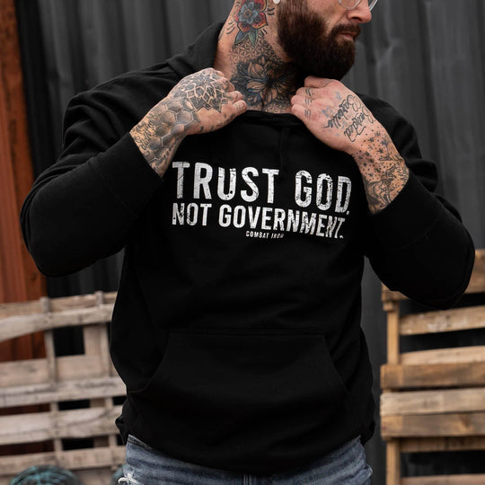 Trust God. Not Government. Men's Hoodie - One Revolver Surfboards