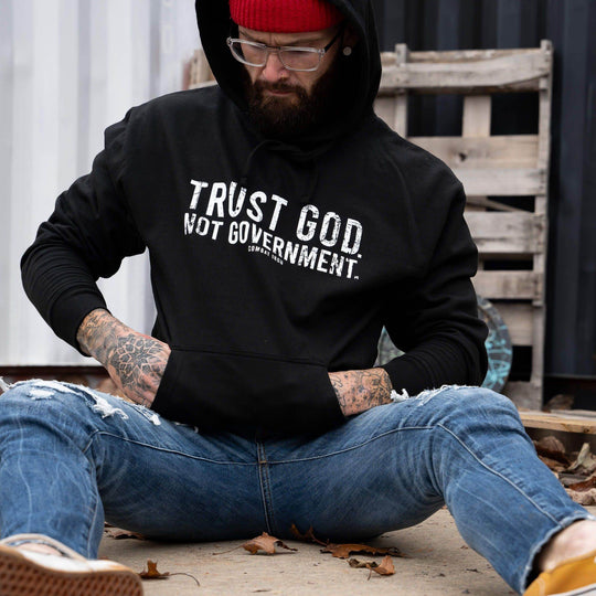 Trust God. Not Government. Men's Hoodie - One Revolver Surfboards