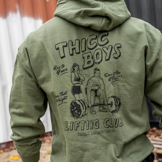 Thicc Boys Lifting Club Men's Hoodie - One Revolver Surfboards