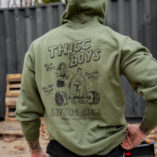 Thicc Boys Lifting Club Men's Hoodie - One Revolver Surfboards