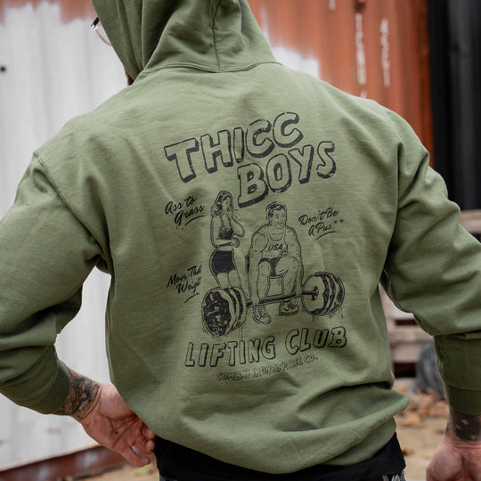 Thicc Boys Lifting Club Men's Hoodie - One Revolver Surfboards