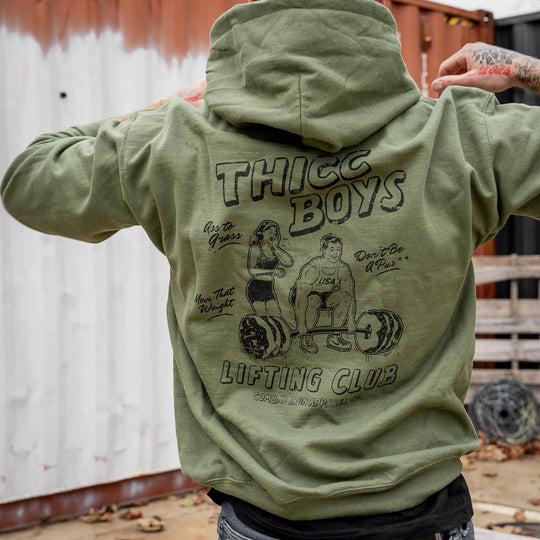 Thicc Boys Lifting Club Men's Hoodie - One Revolver Surfboards