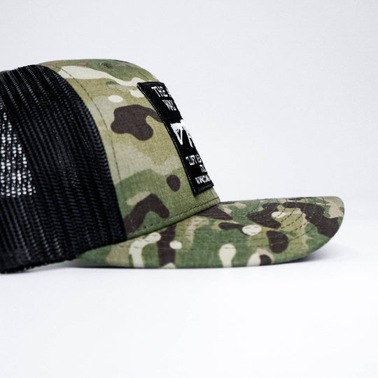 American Way Of Life 5.56 Black Patch Edition Mid-Profile Mesh Snapback - One Revolver Surfboards