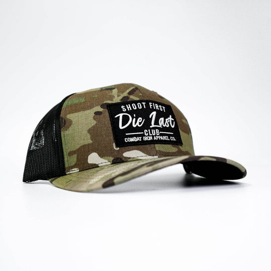 Shoot First. Die Last. Club Patch Snapback - One Revolver Surfboards