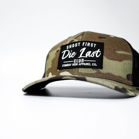Shoot First. Die Last. Club Patch Snapback - One Revolver Surfboards