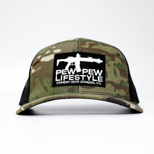 Pew Pew Lifestyle Patch Mid-Profile Snapback Hat - One Revolver Surfboards