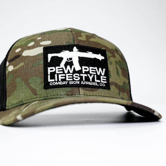 Pew Pew Lifestyle Patch Mid-Profile Snapback Hat - One Revolver Surfboards