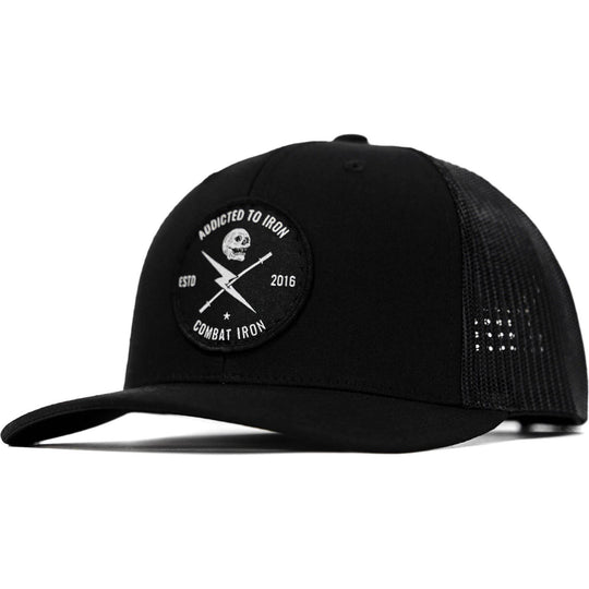 Addicted To Iron Patch Snapback Hat - One Revolver Surfboards