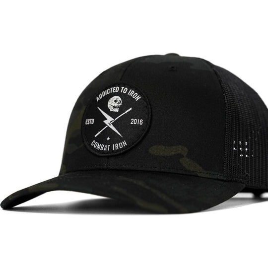 Addicted To Iron Patch Snapback Hat - One Revolver Surfboards