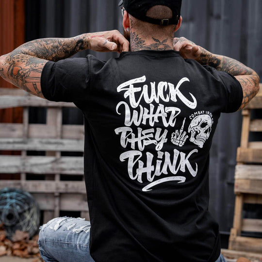 Fuck What They Think Skull Men's T-Shirt - One Revolver Surfboards
