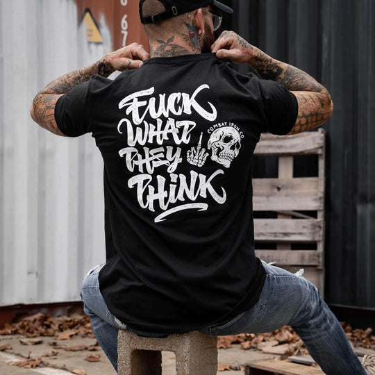Fuck What They Think Skull Men's T-Shirt - One Revolver Surfboards