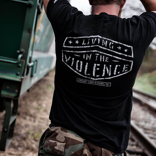 LIVING IN THE VIOLENCE MEN’S T-SHIRT - One Revolver Surfboards