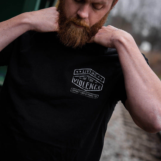 LIVING IN THE VIOLENCE MEN’S T-SHIRT - One Revolver Surfboards